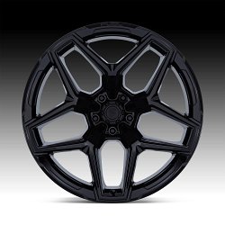 Fuel Flux FC854BX 5-Lug Gloss Black Custom Truck Wheels 3